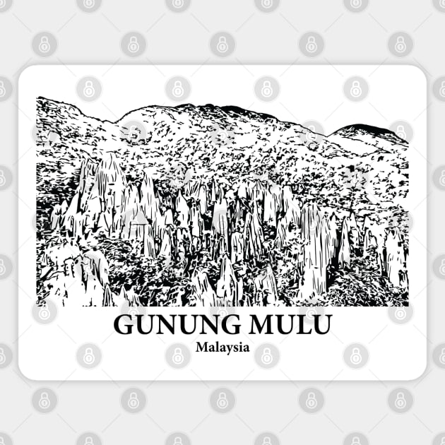 Gunung Mulu National Park - Malaysia Magnet by Lakeric